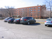 Parking behind Riverspace