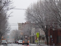 Broadway Snow Scene Broadway Snow Scene