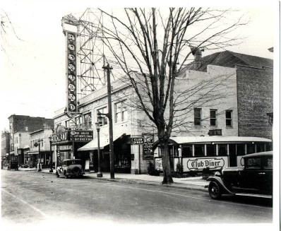 Rockland Theatre on N. Broadway in Nyack, 1930. Photo Credit: Norman A. Burke, Nyack Library collection
