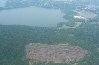 Hook Mtn Rockland Lake, Aerial px, June 2008