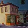“Hopper on South Franklin Street,” by Lita Thorne. It is one of 25 “Hopperesque” inspired images that will be for sale at the 2011 Artst In The Park event at Nyack Beach State Park.