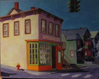 '€œHopper on South Franklin Street,'€ by Lita Thorne. It is one of 25 '€œHopperesque'€ inspired images that will be for sale at the 2011 Artst In The Park event at Nyack Beach State Park.