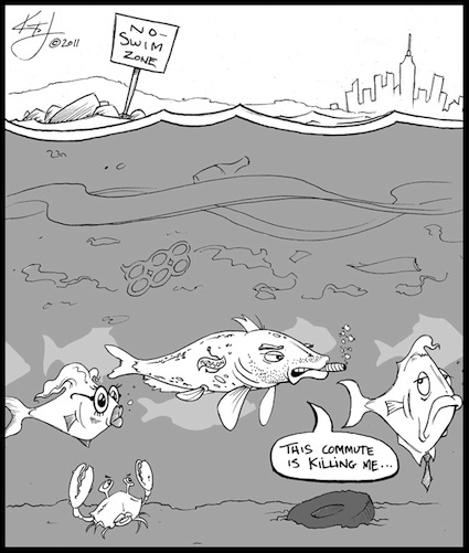 It TAkes A Village: Swimming With The Fishes, itav_NoSwim20110813. Copyright 2011, Kipp Jarden