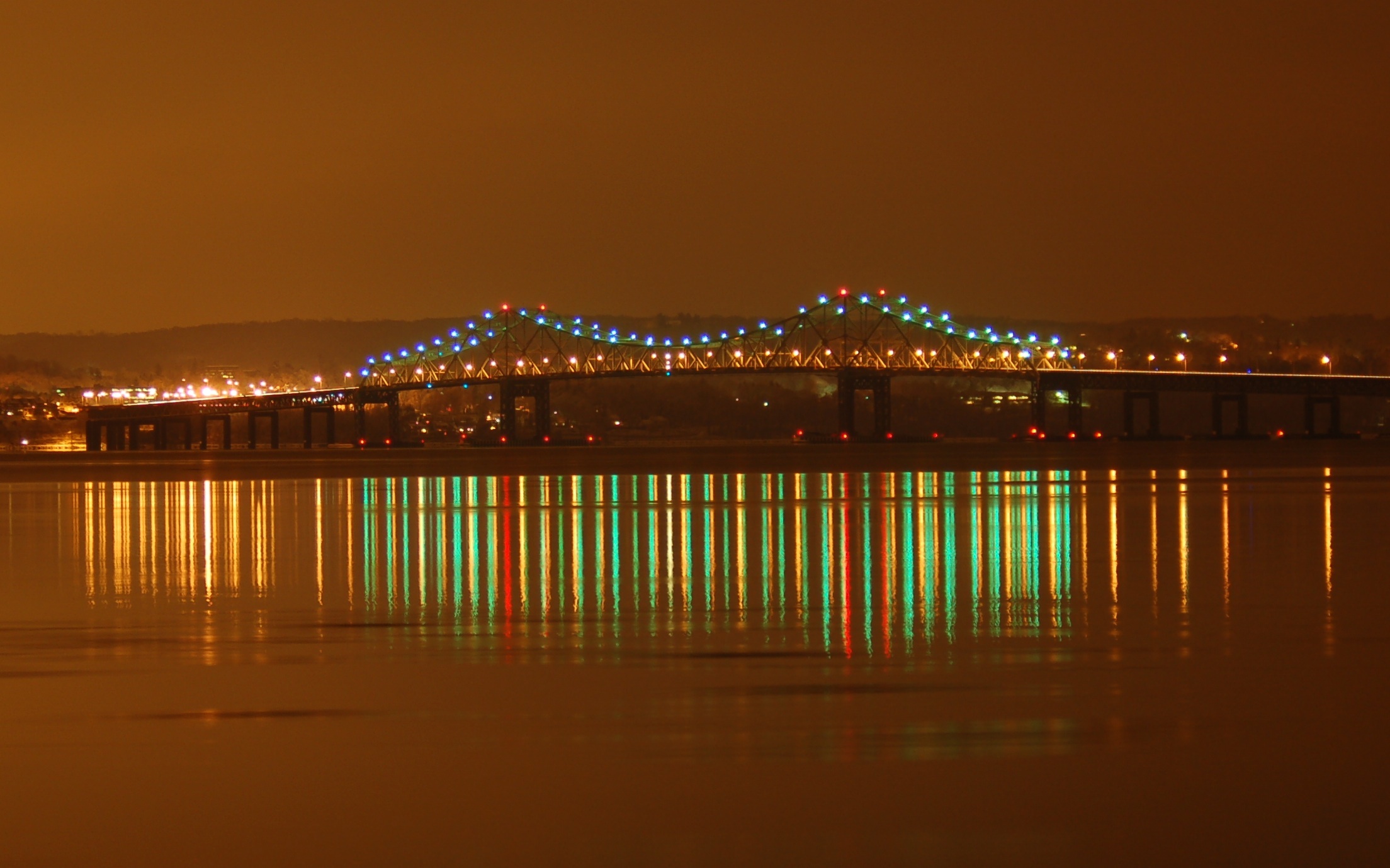 "Birthday Cake: Tappan Zee Bridge at Night," Jan 2011 Photo Credit: Dave Zornow