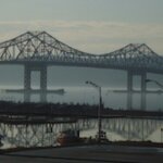 Tappan Zee Bridge from Tarrytown Train Station, 12/31/2011. Credit: Dave Zornow