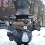 Photo: Statute of Punxsutawney Phil. Credit: Punxsutawney Groundhog Club at GroundHog.org