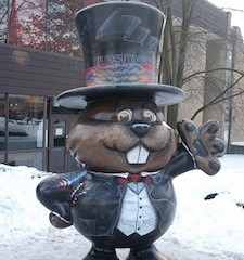 Photo: Statute of Punxsutawney Phil. Credit: Punxsutawney Groundhog Club at GroundHog.org