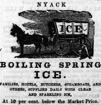 Rockland County Journal, Boiling Springs Ice advertisement