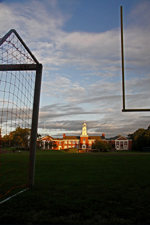 Nyack BOCES (old HIgh School) Goal Post. Â©2012 alison perry