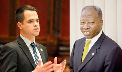 NYS Senator David Carlucci, Grant Valentine. Credit: NYAltNews.com