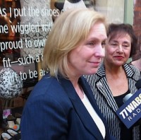 Gillibrand, Lowey Aug 30 2012 at Maria Luisa Boutique