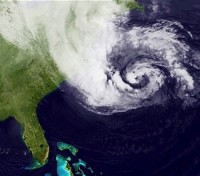 Hurricane Sandy Satellite photo approx 3am 10-29-2012