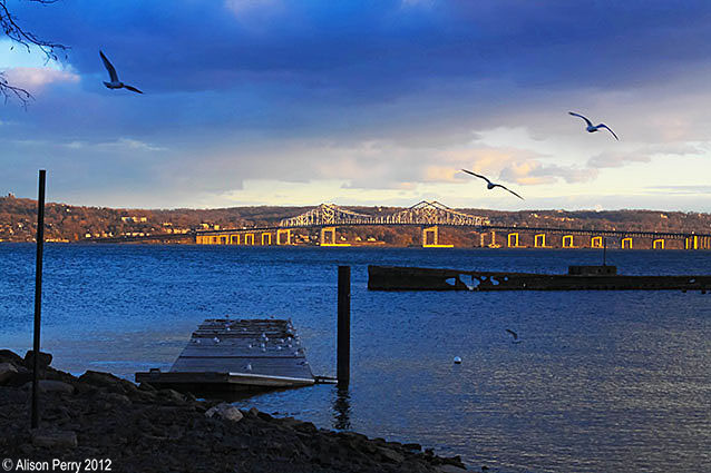 The Tappan Zee Bridge at Sunset