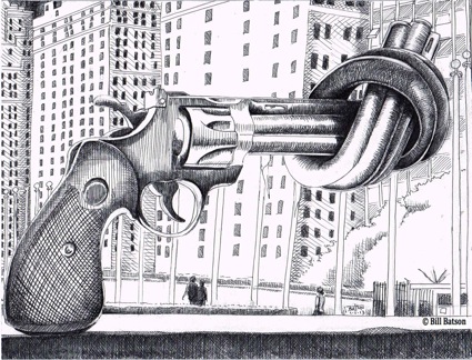 Gun Control Sculpture